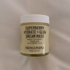 Youth To The People Superberry Hydrate + Glow Dream Mask w/ Vit C *Never Used*